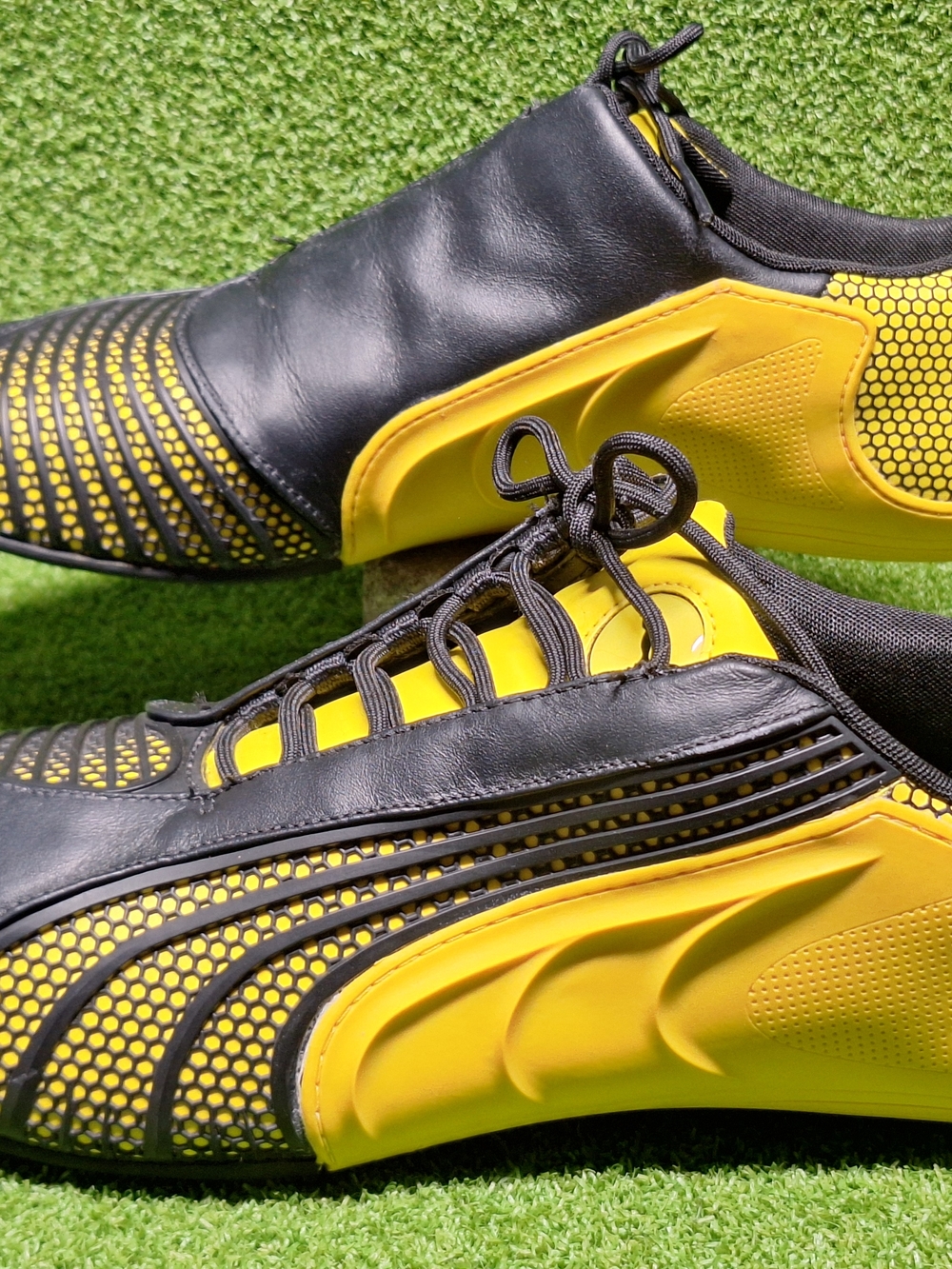 RARE! Puma Ferrari Driving Shoe Siluro SF Yellow & Black - Men's Size 10.5 - Picture 13 of 14